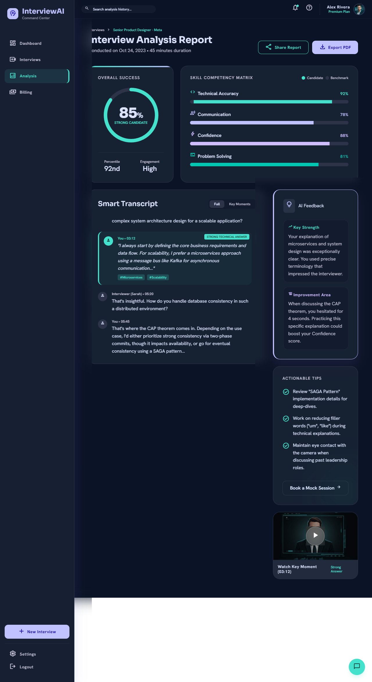 Aura interview analysis