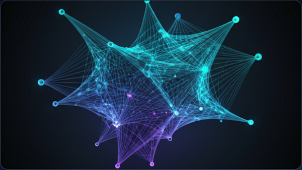 Abstract neural network representing AI interview intelligence
